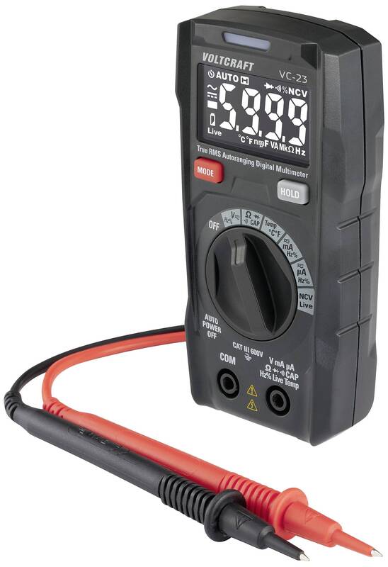 VOLTCRAFT VC-23 Digitales Hand-Multimeter Strommesser Spannungsmesser Messgerät - 4064161317618
