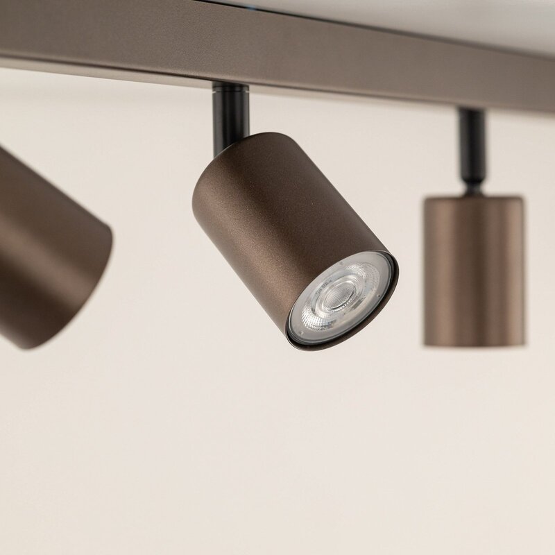 Deckenspot Top justierbar braun sechsflammig linear Deckenlampe Lampe Leuchte - 5901780561833