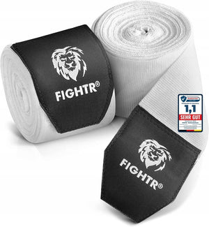 B-Ware FIGHTR Boxbandagen 250cm x 5,5cm Baumwolle Nylon 2 Stück Handgelenkschutz Sport