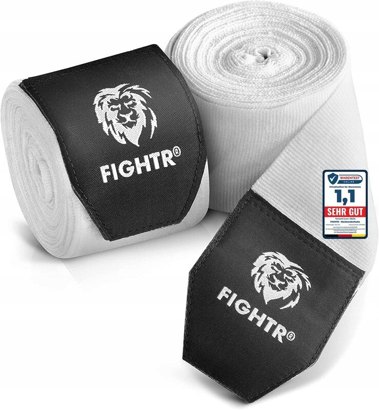 FIGHTR Boxbandagen 250cm x 5,5cm Baumwolle Nylon 2 Stück Handgelenkschutz Sport - 4260723851129
