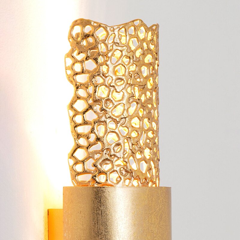 Holländer Wandleuchte Palazzo Wandlampe Wandlicht Deko-Flurleuchte Lampe gold - 4250151340487