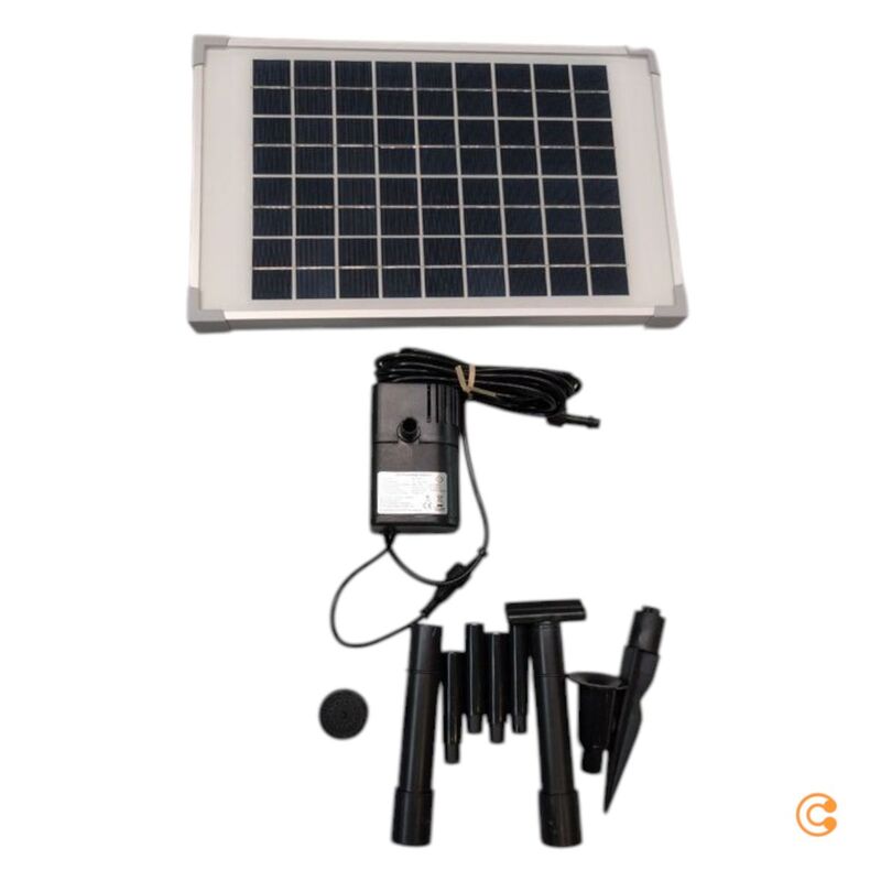 Esotec Solar-Pumpenset Napoli 600l/h 12V Pumpe Wasserspiel Teich Gartenanlage - 4260057861528