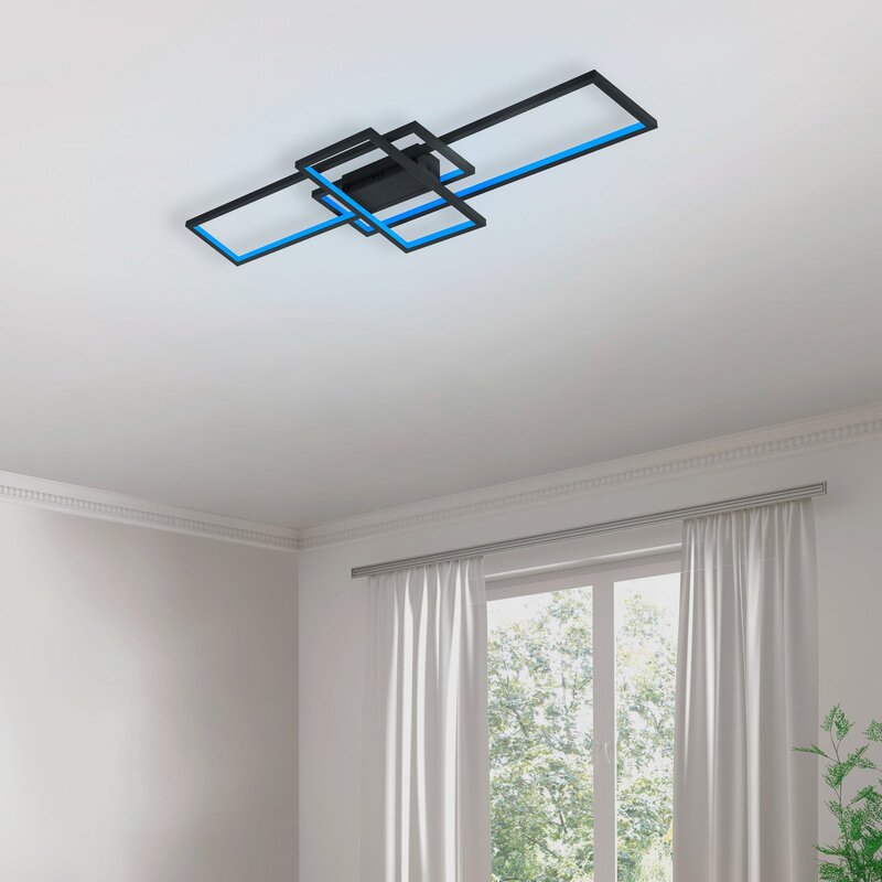 Trio Lighting WiZ Thiago LED-Deckenlampe Deckenlampe Lampe LED 104cm anthrazit - 4017807453751