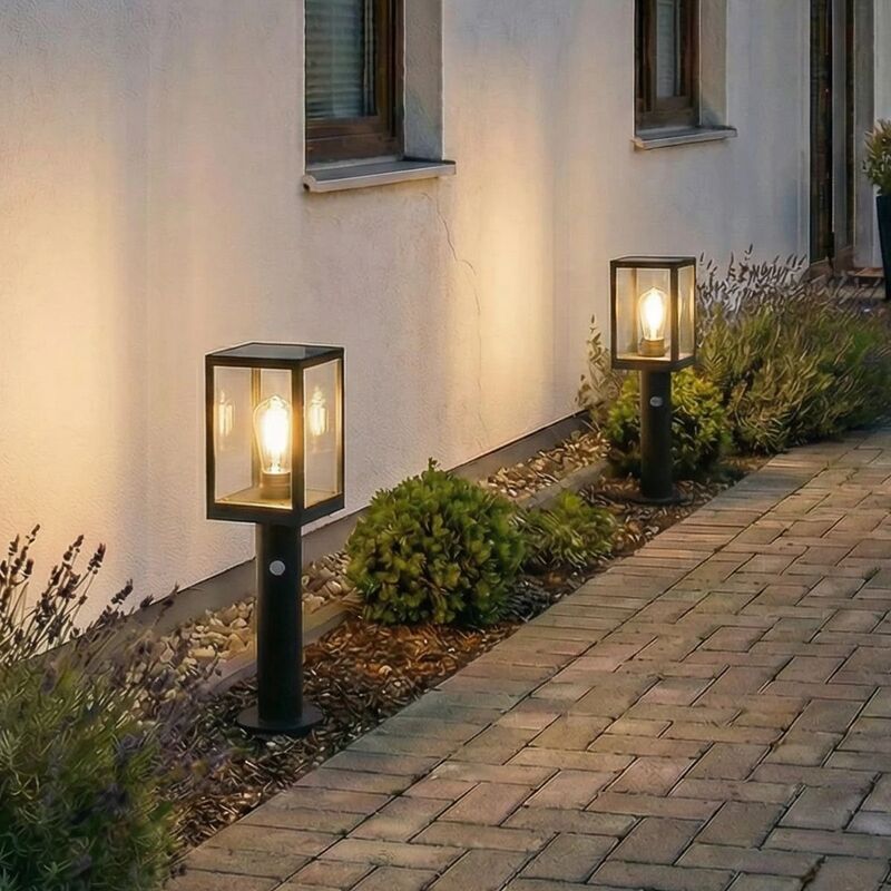 Relto LED-Solar-Wegeleuchte 50cm Sensor Gartenleuchte Erdspieß Außenlampe - 4255830909481