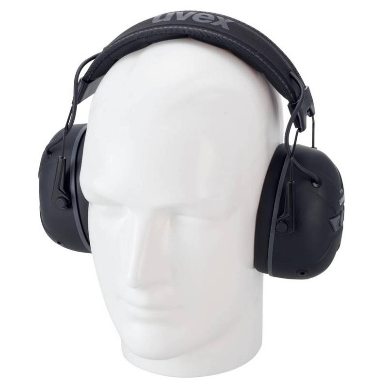 Uvex Kapselgehörschutz aXess one 2640001 Bluetooth 31dB wasserdicht schwarz-grau - 4031101928913