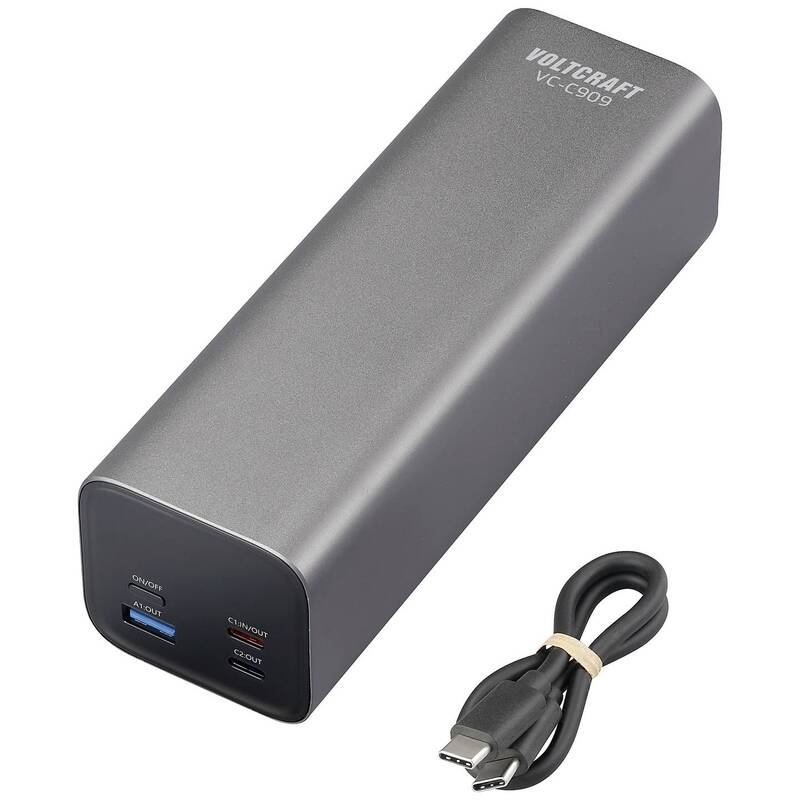 VOLTCRAFT VC-C909 Powerbank 27000 mAh PD 3.1 Li-Ion SIEHE TEXT/FOTO - 4064161327570