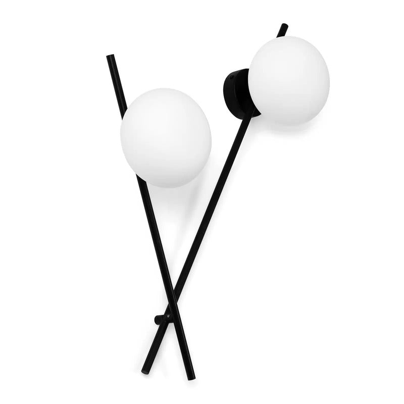 Sforzin Wandleuchte Mikado Wandlampe Flurleuchte Lampe Milchglas SIEHE TEXT/FOTO - 8050612944928