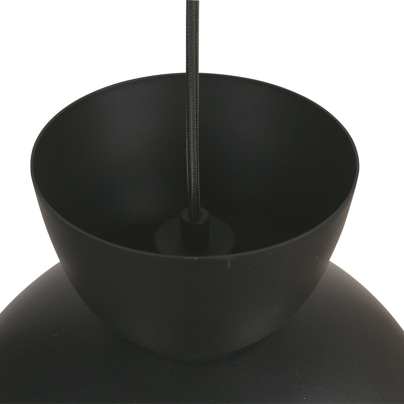 Hängeleuchte Pendelleuchte Skandina Lampe E27 LED schwarz Metall Ø 35,5 cm - 8712746171808
