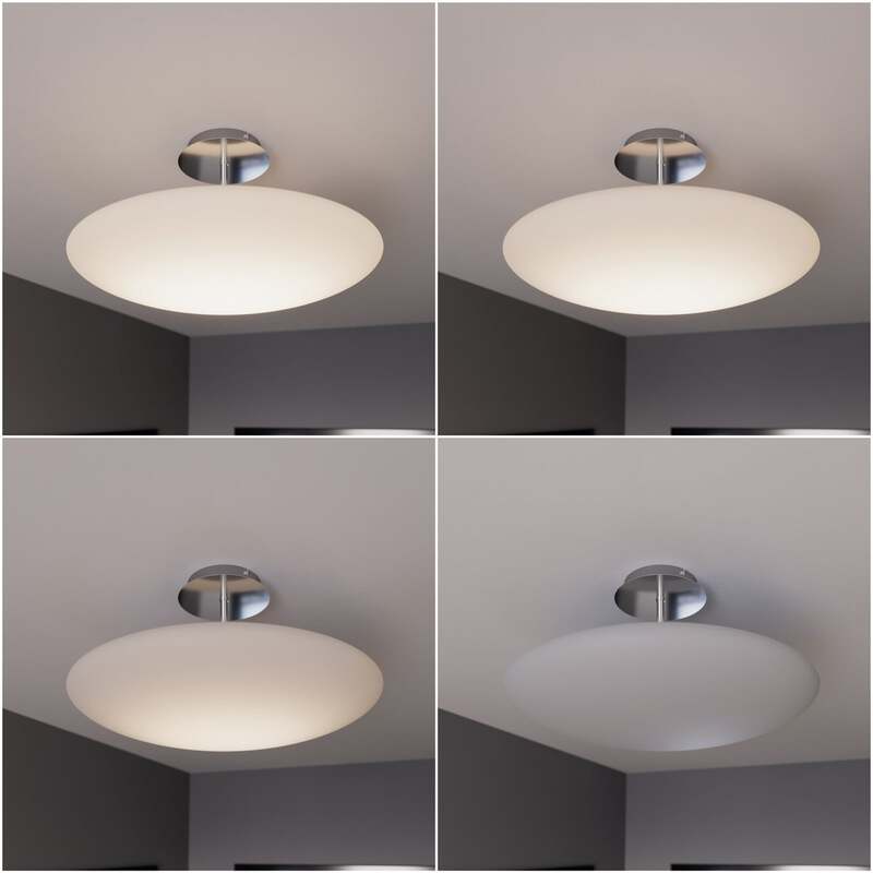 Lindby Deckenleuchte Lampe Gunda LED dimmbar Hängeleuchte Leuchte weiß Ø48cm - 4251096559293