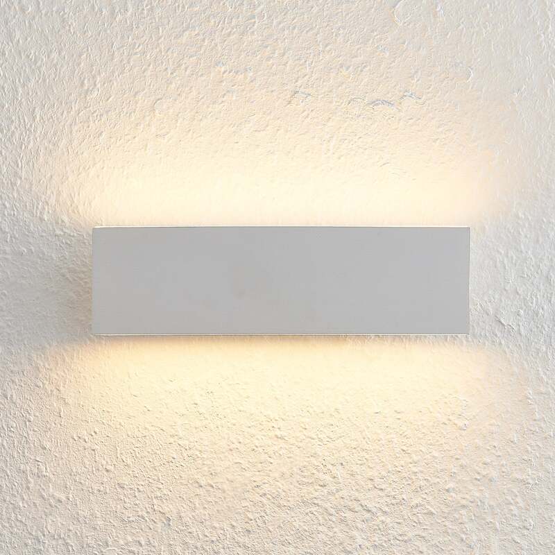 Lindby Wandleuchte Ignazia LED Lampe dimmbar warmweiß Metall 28cm weiß 1500lm - 4251096596731