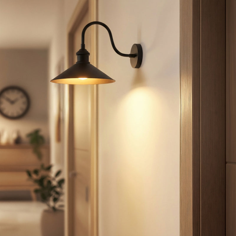 ROYALTECH Wandleuchte Christer LED Wandlampe dimmbar schwarz Metall 24x36cm - 8682835456201