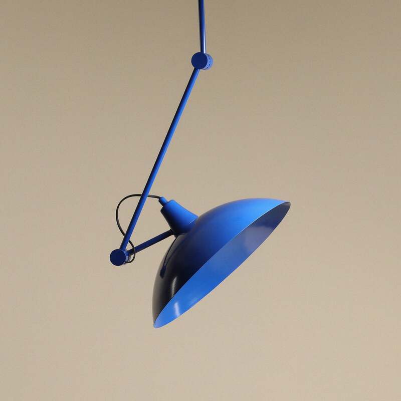 Hängeleuchte Pendelleuchte Melos blau Metall skandinavisch höhenverstellbar LED - 5904798659998