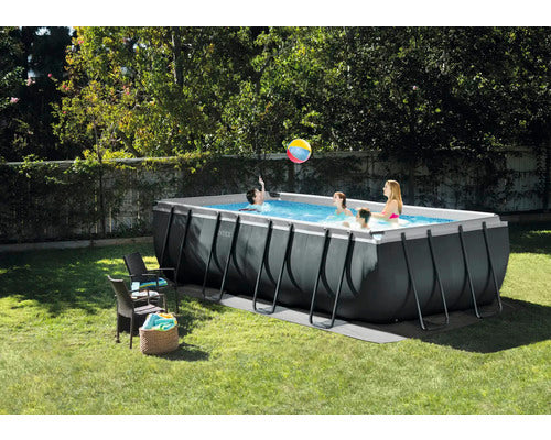 Intex Aufstellpool Framepool eckig 549x274x132cm Gartenpool inkl. Filteranlage - 6941057432960