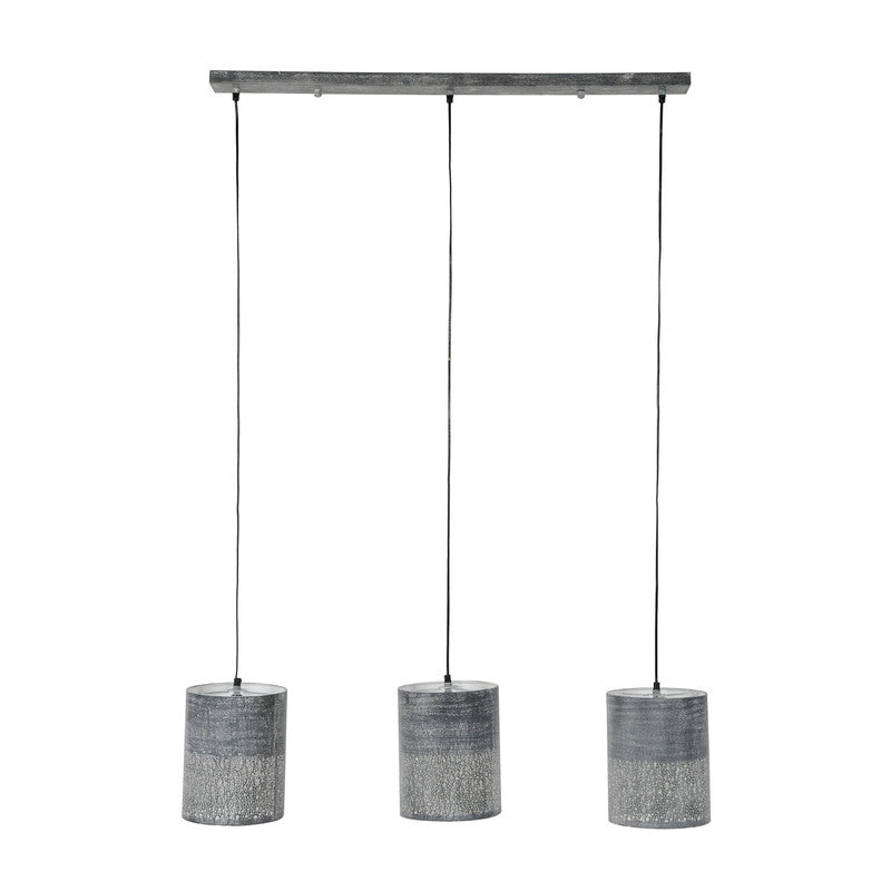 Zijlstra Hängeleuchte Pendelleuchte Lampe Holinder Metall grau E27 LED 3-flammig - 8713244073571