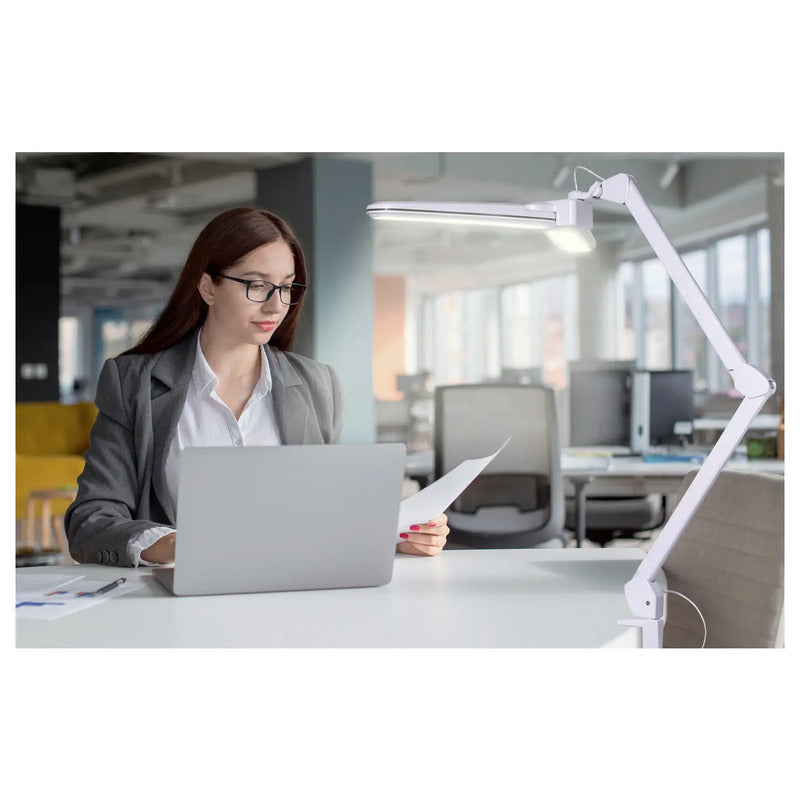 Renkforce Klemmleuchte LED RF-7165304 dimmbar 18W warmweiß grau 850x690mm Lampe - 4064161501772
