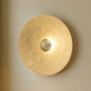 B-Ware LED Wandleuchte Sole M goldfarbig Wandlampe Leuchte Stahl Ø65cm warmweiß 3000K