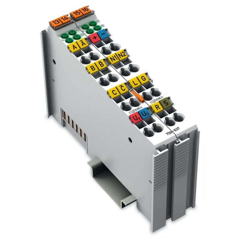 WAGO SPS-Inkremental-Encoder 750-637 RS 422 24V Tragschienenmontage IP20 100g - 4045454801021