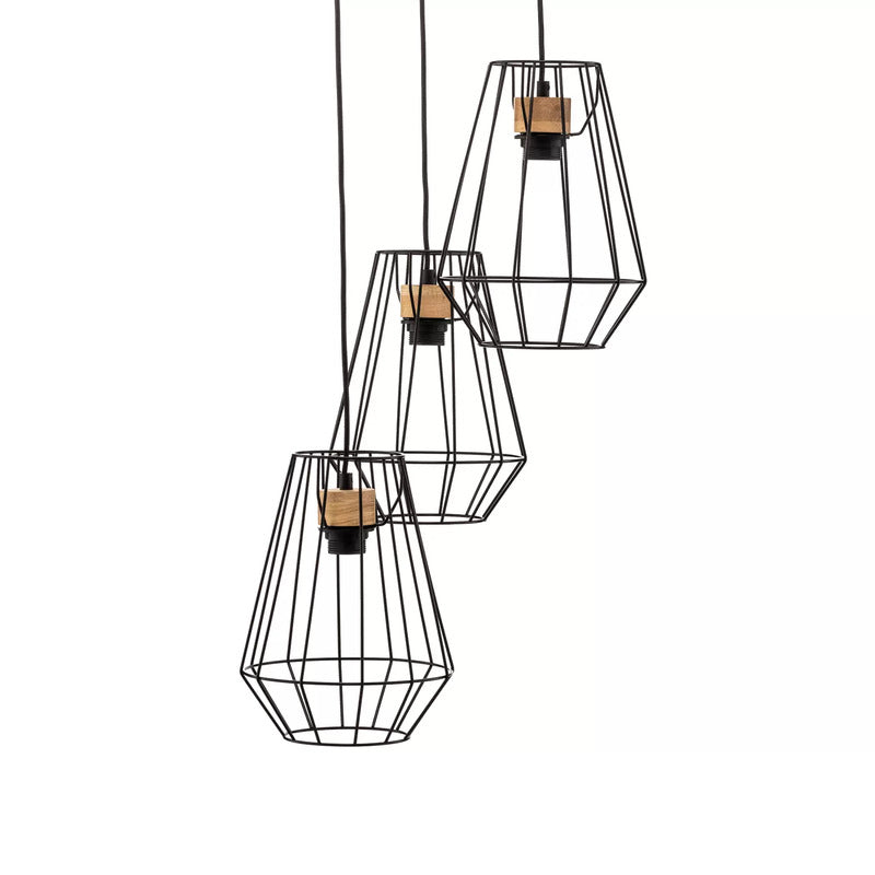 Envostar Finan Pendel 3flg. Rondell Schirm Ø21cm Pendellampe Pendelleuchte Lampe - 4251911755206