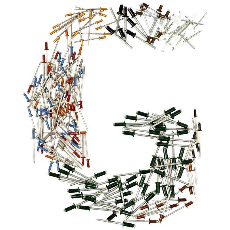 GESIPA Mehrbereichsblindniete Edelstahl Aluminium 500 St. Klemmbereich 0.5-6.5mm - 4007081929134