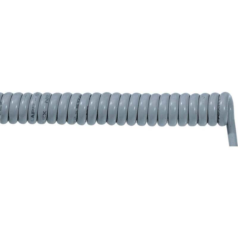 LAPP Spiralkabel ÖLFLEX SPIRAL Wendelleitung PUR grau Adern nummerncodiert - 4044773300246