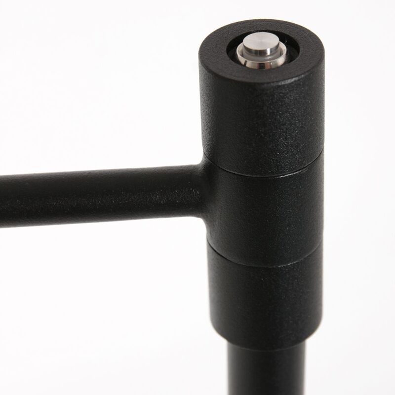Steinhauer Stang Stehleuchte Standlampe ohne Schirm schwarz Metall Schalter LED - 8712746151473