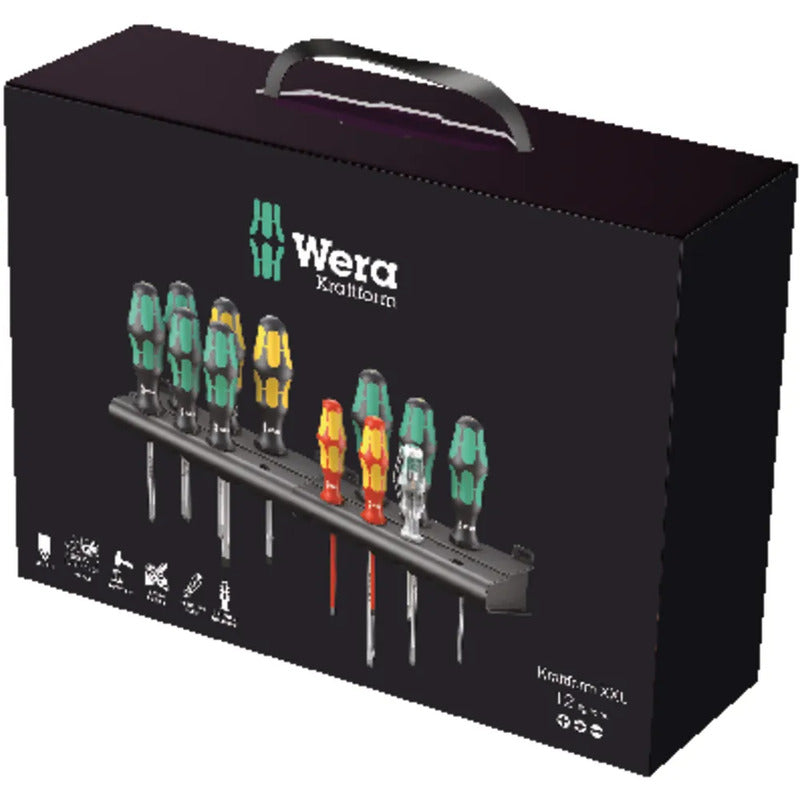 Wera Schraubendreher Set 12tlg. Kreuzschlitz Schlitz VDE Spannungsprüfer - 4013288139092
