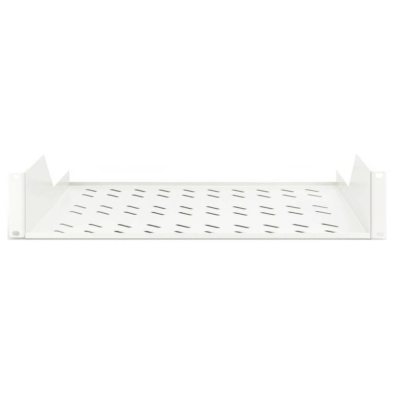 Digitus Netzwerkschrank-Fachboden 19 Zoll 2 HE Lichtgrau ab 450mm Blech grau - 4016032275091