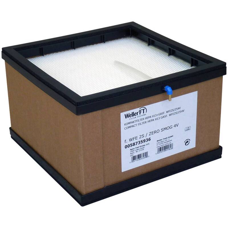 Weller Kompaktfilter H13 für Absauggeräte Zero Smog 270x400x270mm 1 Stück 4,23kg - 4003019421848