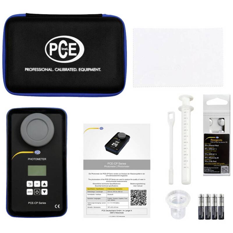 PCE Instruments Kombi-Messgerät PCE-CP 10 pH Chlor Alkalinität Bluetooth - 4250348722980