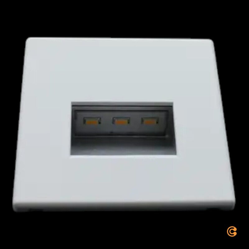 PAULMANN LED Wandeinbauleuchte Einbauleuchte Edge Quadro 80x5mm 1,2W 230 3 STÜCK - 4260748919507