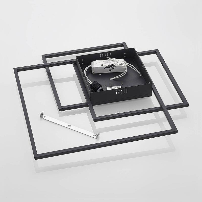 LED Deckenleuchte Lampe Lindby Leuchte Schwarz Aluminium Nelinka Wohnzimmer Essz - 4251911725469