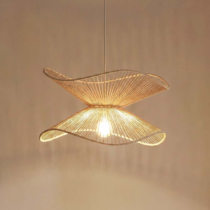 Lindby Pendelleuchte Hängeleuchte Valdorin LED Lampe dimmbar beige Ø40cm 80W - 4251911775303