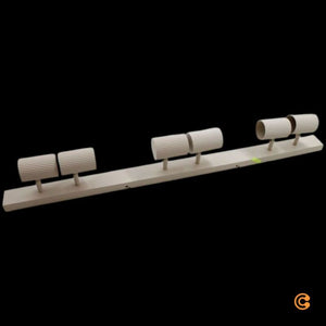 B-Ware Lindby Deckenstrahler Kardis 6-flammig LED Strahler dimmbar beige Metall 100cm