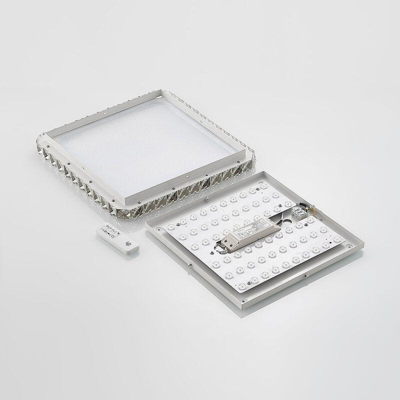 Lindby Deckenlampe Lorand LED Leuchte dimmbar CCT Fernbedienung chrom weiß - 4251911703924