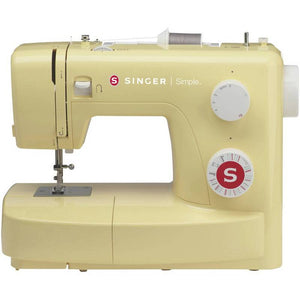 B-Ware VSM Singer Nähmaschine Halbautomatische Nähmaschine 23 Programme Gelb 6,785kg