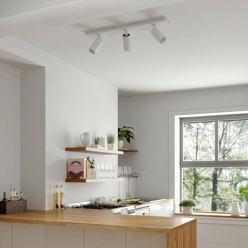 Arcchio Deckenstrahler Brinja Slim 3-flg weiß GU10 MR11 dimmbar bewegliche Spots - 4255830901584