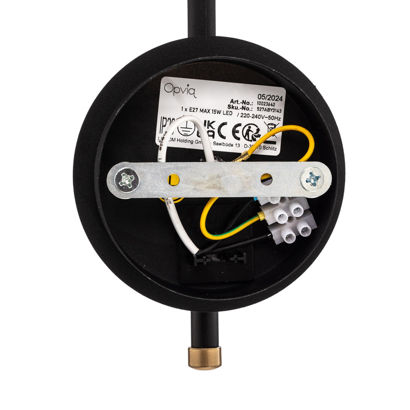 Opviq Wandleuchte Sivani MR-664 LED Wandlampe dimmbar schwarz gold 40cm Lampe - 8681875638721