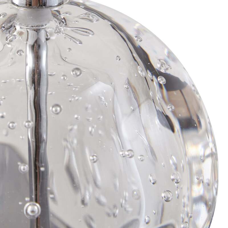 Lucande Pendelleuchte Hängeleuchte Hayley LED Lampe 3-flg chrom Ø25cm Glas - 4251096562446
