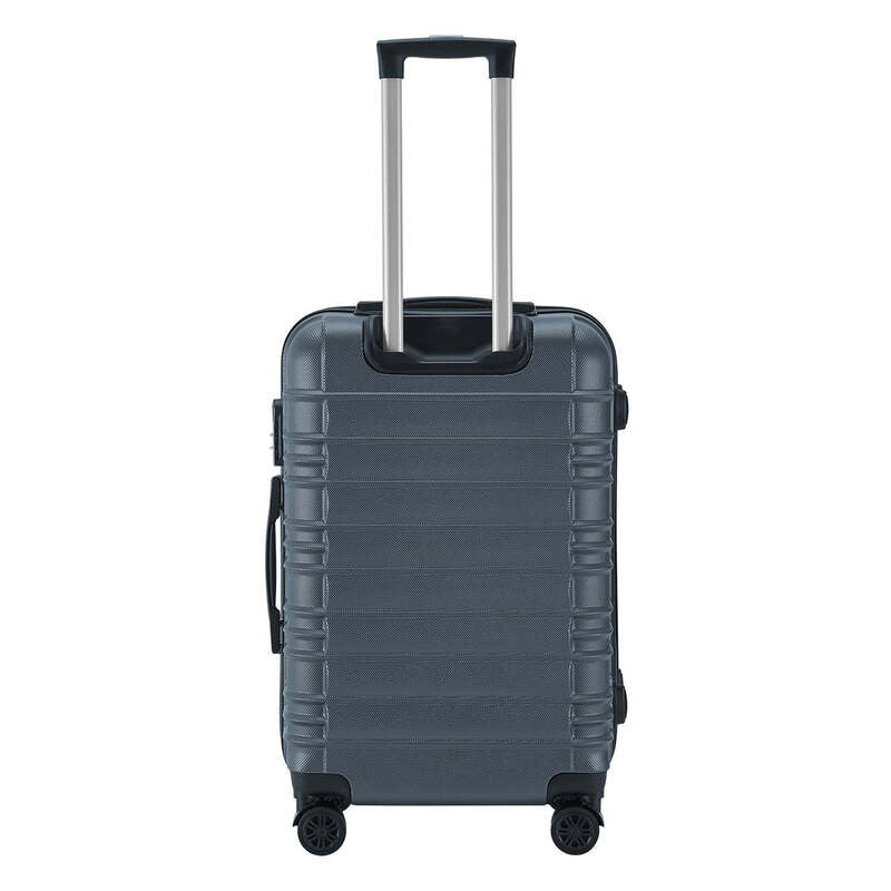 Hartschalen Kofferset Rom 3-teilig Set ABS-Kunststoff 360° Rollen anthrazit 40kg - 4262437184951