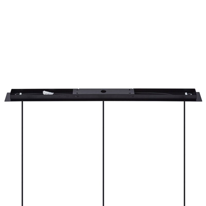 Lucande Hängeleuchte Pendelleuchte Eirian Glas 3-flammig schwarz 90 cm Lampe119 - 4251911775778