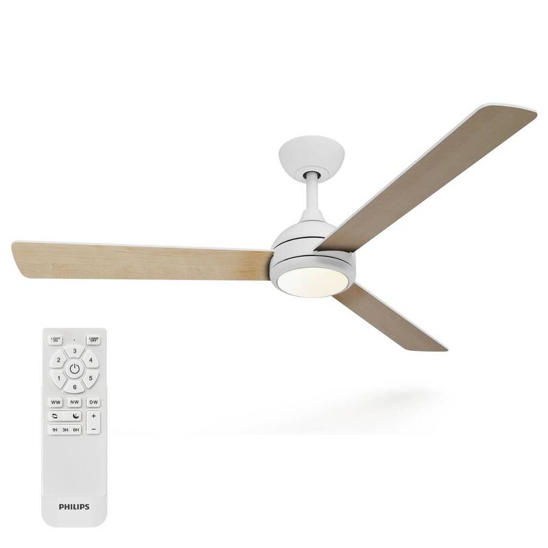 Philips Deckenventilator Civx mit Fernbedienung 32W 170m³/min LED braun weiß - 8721103103192