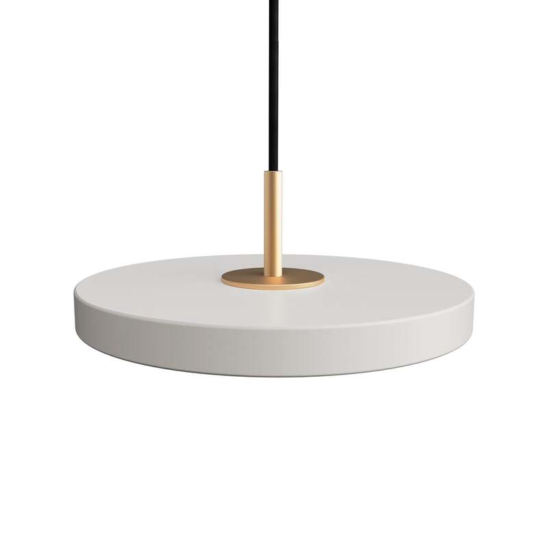 UMAGE Hängelampe Asteria MicroV2 LED dimmbar hellgrau messing Pendelleuchte - 5710302025193