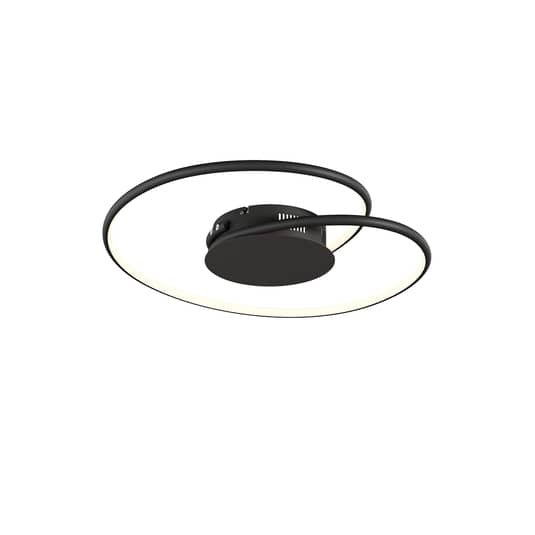 Lindby Joline LED-Deckenlampe Deckenlampe Deckenlicht Flurlampe schwarz 45 cm - 4251096564037