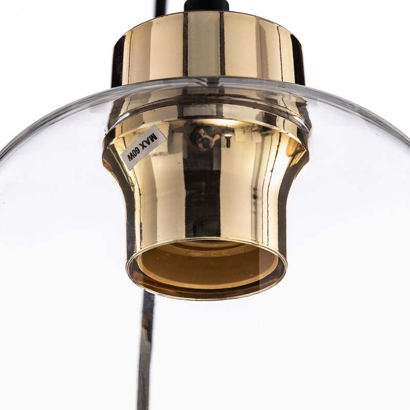 TK-Lighting Hängeleuchte Marco Green 6-flammig LED dimmbar schwarz gold 65x35cm - 5901780533281