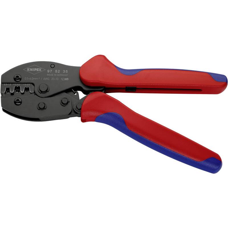 Knipex Crimpzange PreciForce 975235 für unisolierte Steckverbinder 0,5-6mm² 490g - 4003773051886