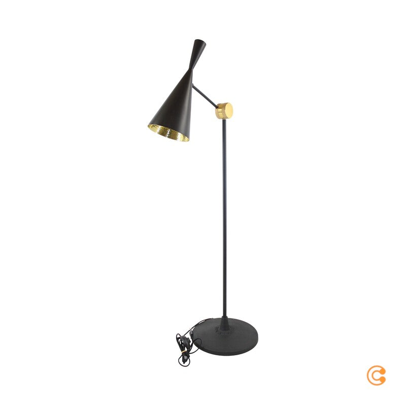 Tom Dixon - Beat Stehleuchte, schwarz Stehlampe Wohnzimmerlampe Leselampe Lampe - 5060441508447