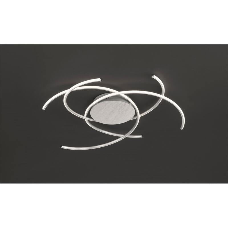 WOFI LED Deckenlampe JULS Deckenlampe Lampe LED 1-flammig 71 cm alufarbig - 4003474347004