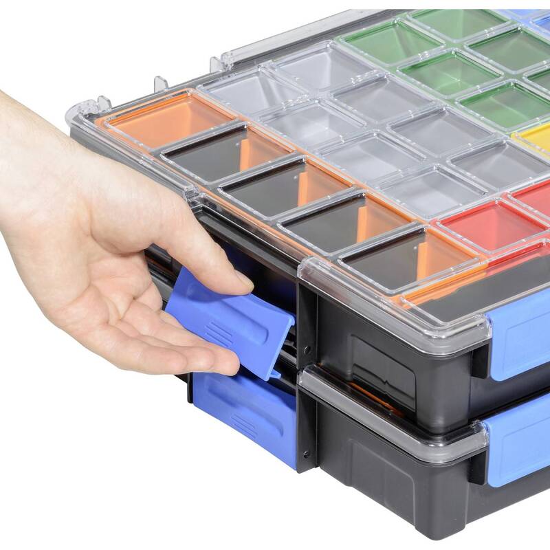 Allit Sortimentskoffer EuroPlus Pro K44/36 Werkzeugkoffer 36 Fächer schwarz - 4005187542509