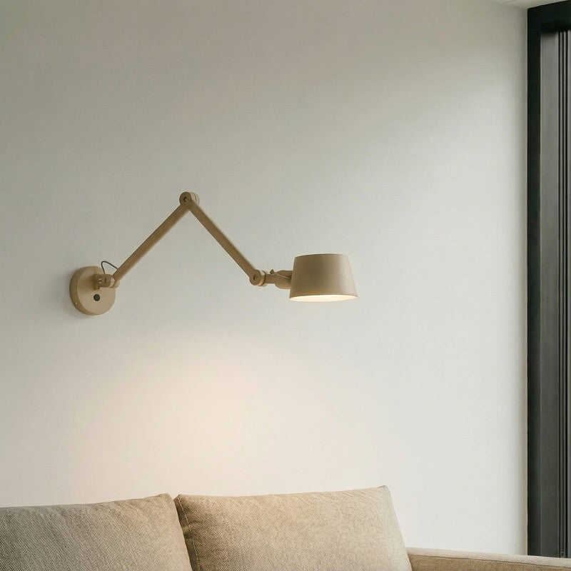 Lucande Silka Wall Light, 91 Cm, Beige, Adjustable, E27 - 4255830904868
