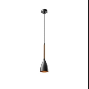 B-Ware Euluna Hängeleuchte Muza Deckenlampe Pendelleuchte E27 1-flg schwarz Holz hell